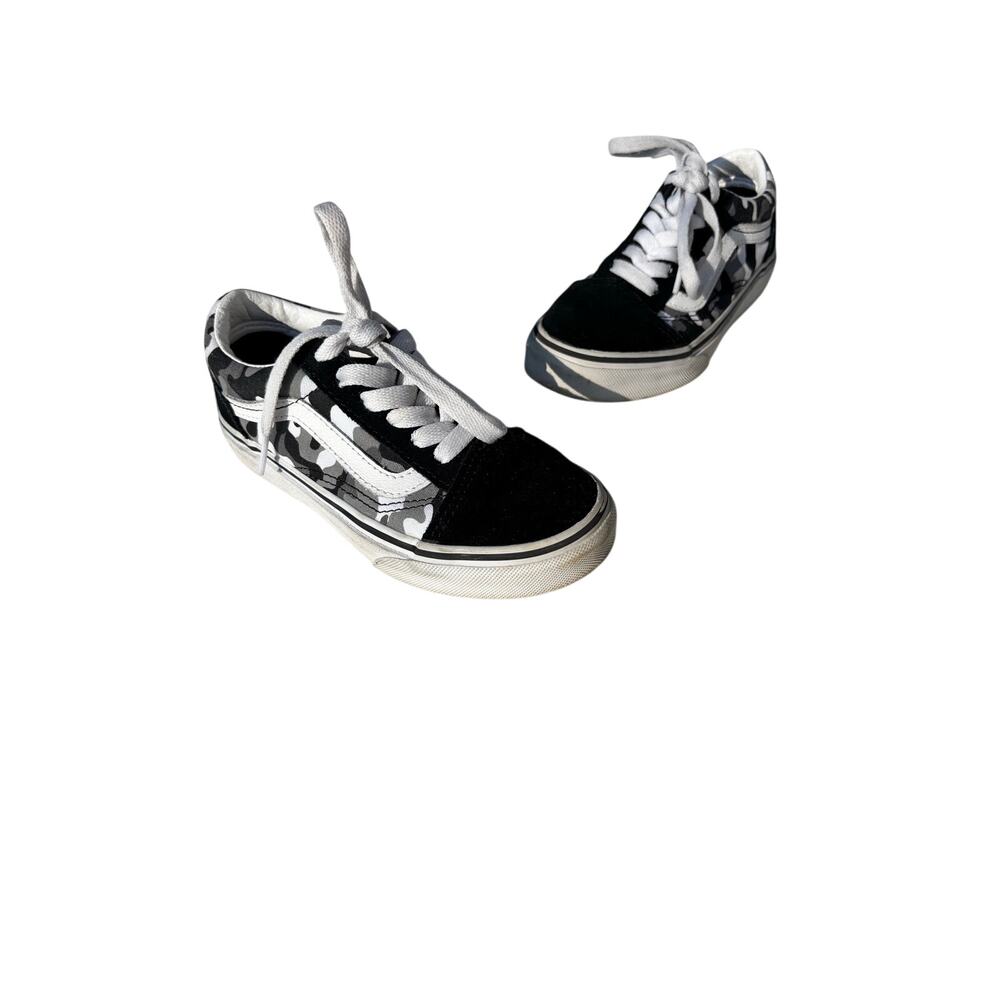 Vans Old Skool Low Top Camo Black Toddler Sneaker 12